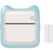 Resim Tcherchı Android Mini 1000mah Taşınabilir Termal Fotoğraf Yazıcısı Mavi 