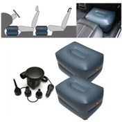 Resim Z44q1 2xsmall Kare Tabure + Araba Pompası Evrensel Araba Seyahat Şişme Tabure, Size:z44q1 2xsmall Square Stool + Car Pump 