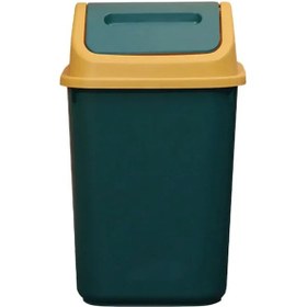 Resim Ximistore9 10 Litrelik Kapaklı Atık Kutusu - Modern Evler İçin Odor Engelleme Özelliğiyle Dayanıklı Plastik Tasarım 