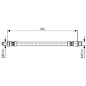 Resim BOSCH 1987476439 Fren Hortumu On W202 93-00 W203 00-07 Cl203 02-08 C209 02-09 W210 95-00 C207 09-16 R172 11 2044280135 (WC729163) 