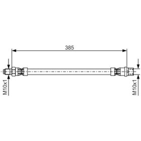 Resim BOSCH 1987476439 Fren Hortumu On W202 93-00 W203 00-07 Cl203 02-08 C209 02-09 W210 95-00 C207 09-16 R172 11 2044280135 (WC729163) 