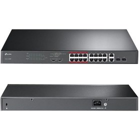 Resim TP-LINK TL-SL1218MPE JETSTREAM 10/100 MBPS 16 PORT 192W POE SWITCH + 2 PORT GIGABIT 