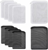 Resim Dayanıklı Akvaryum Filtre Torbaları, Güvenli Ve Rahat Kullanım İçin Plastik Fermuarlı, Filtreleme Sisteminizi Bugün Geliştirin 20 X 15 Cm 