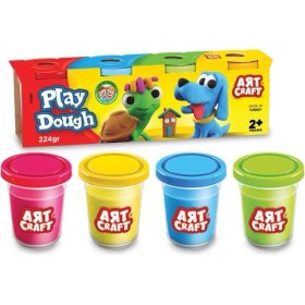Resim MCM Group 03280 Dede, Art Craft 4'lü Oyun Hamuru 224 gr / +2 Yaş 