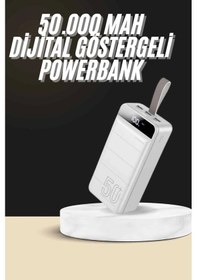 Resim Hızlı Taşınabilir 50.000 Mah Powerbank Led Ekran Android Ve Apple Uyumlu iOs Çok Renkli 