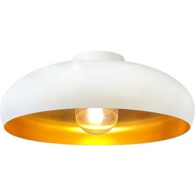 Resim Androa Beyaz Plafonyer - Iç Renk Gold Metal Dekoratif Mutfak Hol Cafe Ofis Otel Aydınlatma Beyaz 