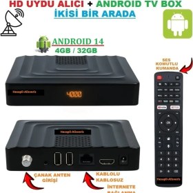 Resim Fobem Vısıon S Hibrit 4gb Ram 32GB HDD 1.5ghz Ses Komutlu Uydu Alıcılı Androıd 14 Tv Box (Tunerli) 