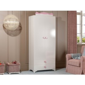 Resim Patiko Sahra 058 2 Kapılı Dolap Pembe 