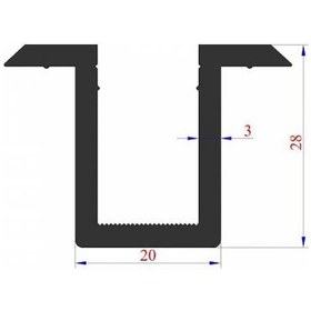 Resim 1 Adet Güneş Paneli Tutucu Orta Kelepçe Aparatı Alüminyum 