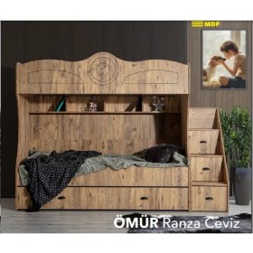 Resim Aydınev Ömür Mdf Merdivenli Ranza 