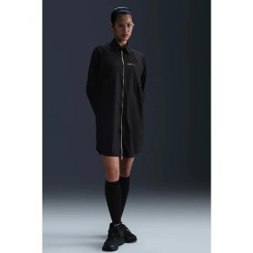 Resim Nike Naomi Osaka Oversized Dress Gold Fermuar Bol Kesim Kadın Elbise Siyah 