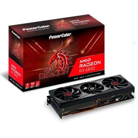 Resim Powercolor Red Dragon Radeon RX 6800 16GB 256Bit GDDR6 PCI-Express X16 Ekran Kartı (Axrx 6800 16GBD6-3DHR/OC) 