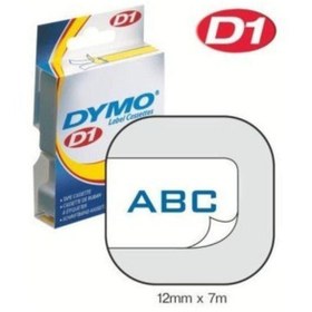 Resim Dymo D1 Şerit Standart 12 Mm X 7 Metre Beyaz Üzerine Mavi 45014 S0720540 