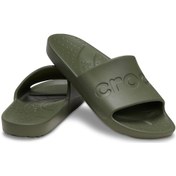 Resim Unisex Crocs Slide Terlik - Yeşil Army Green 