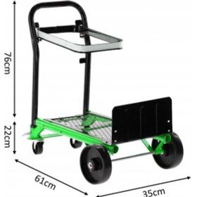 Resim Balatlı Çok Amaçlı Iki Yönlü Kullanılabilir Portatif Taşıma Arabası 90 kg 