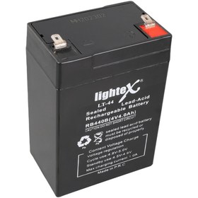 Resim Lightex DXT LIGHTEX LT 44 4 VOLT 4 AMPER KURU AKÜ (IŞILDAK AKÜSÜ) Uyumlu 