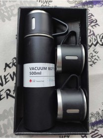 Resim OMZ 3 Bardaklı Paslanmaz Çelik Set Vakumlu Set İçecek 500 ml Paslanmaz Çelik Gri 12 saat 