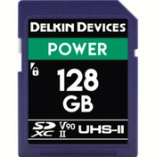 Resim Delkin Devices 128GB Power SDXC UHS-II U3/V90 Hafıza Kartı 