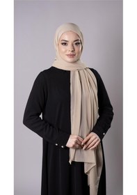 Resim Hürrem Bone Bej Pratik Hazır Geçmeli Şal Şifon Kumaş Hijab Bone 3009 12 