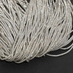Resim 2 Yard Gerçek Matkap Halat Parıltı 4mm Kristal Boru Süslemesi Taşlı Halat Kendin Yap Takı Bileklik Kolye Yapımı Ayakkabı Bağcık Çanta Askı Malzeme Süsleme - Boncuk Kordonlar ve İplikler 