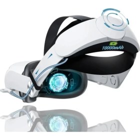 Resim Oculus Quest 2 Için Pilli Kafa Bandı Battery Strap For Quest 2 