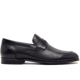 Resim Derimod Black Erkek Siyah Deri Klasik Loafer - Siyah / 4 