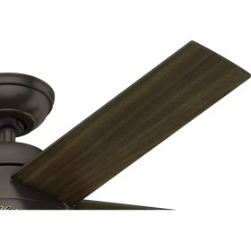 Resim Hunter Stile Çağdaş Bronz - 117 Cm. Aydınlatmalı Tavan Vantilatörü 