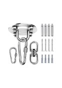 Resim Samdoo Stainless Steel Halka Askı Yogi Tabanı - 4 Genişletme Vidalı, M8 Döner Çember Ve Kilitli Kanca İle Yük Dayanımı Sağlar 