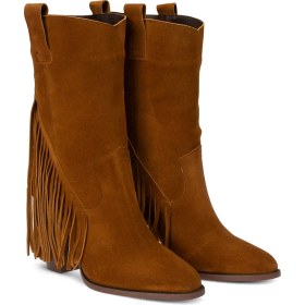Resim Deery Hakiki Süet Taba Rengi Western Püsküllü Kadın Bot - E4467ZTBAC01 