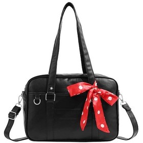 Resim Charhp&kejntjk Üniforma Çantası Yolcu Okul Çantası Büyük Kapasiteli Tek Omuz Çantası Siyah 