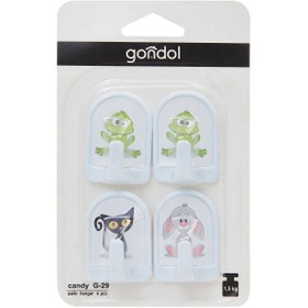 Resim Gondol 4'lü Askı - Asorti 
