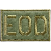 Resim Ex Patch Yeşil Zemin EOD Nakış Patch Peç - 9x5 cm 