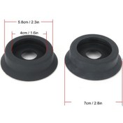 Resim Hangfox Kulaklık Yedek Lastik Yastık, Yumuşak Silikon, Uyumlu, Kolay Kurulum, Deformasyona Dayanıklı, Kaliteli İşçilik 