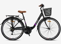 Resim TETRA 3.0 - 26\ City Bike - 15' - 21 Vites - V.B. - Mat Siyah-Gri\u002FMor 