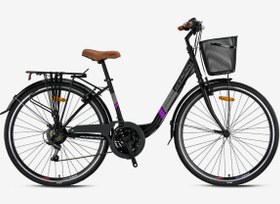 Resim TETRA 3.0 - 26\ City Bike - 15' - 21 Vites - V.B. - Mat Siyah-Gri\u002FMor 