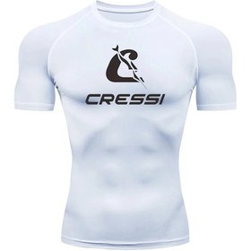 Resim Snapbuy Erkekler Uv Koruma Rashguard Kısa Kollu Mayo - Sörf, Dalış Ve Yüzme İçin Denizanası Önleyiciroyal Blue Royal Blue 