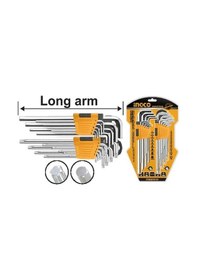 Resim İngco Endüstriyel 18'li Uzun Alyan ve Torx Anahtar Seti 
