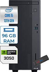 Resim Asus Expertcenter P500MV I5-13420H 96 GB 4 TB SSD W11Home 6 GB RTX3050 Minitower WG7136216512B0DH35 - Zetta USB Bellek 