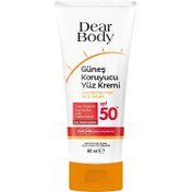 Resim Dear Body Tüp Yüz Güneş Kremi 50 SPF 60 Ml 
