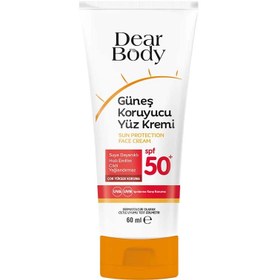 Resim Dear Body Tüp Yüz Güneş Kremi 50 SPF 60 Ml 