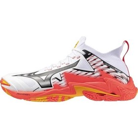 Resim Wave Lightning Neo 3 Erkek Voleybol Ayakkabısı Beyaz / Turuncu Çok Renkli 