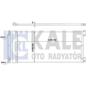 Resim KALE 345575 Klima Radyatoru Kondenser (Renault: III 1.6Dci 2014- Opel VIVaro 1.6Cdti 14- Nissan Nv300 1.6Dci 16- Fiat: Talento 921000022R (WA427795) 