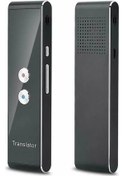 Resim Kablosuz Ses Tercüme 40 Dil Çok Akıllı Anında Tercüme İş Seyahat Çalışması İçin Black 