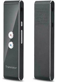 Resim Kablosuz Ses Tercüme 40 Dil Çok Akıllı Anında Tercüme İş Seyahat Çalışması İçin Black 