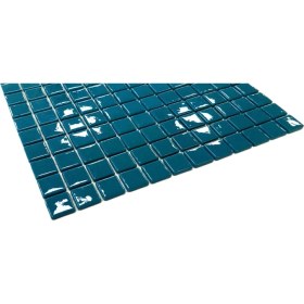 Resim MozaiKristaL Tüm Yaşam Alanlarının Tüm Yüzeyleri İçin Turkuaz Cam Mozaik. Taş Ölçüsü: 25X25 Mm. File Ölçüsü: 31.5X31.5 Cm. ( 1 Koli = 10 File = 1 m2 Fiyatıdır ) 