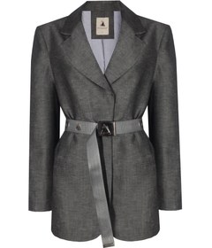 Resim Janset Linen Blazer - M 