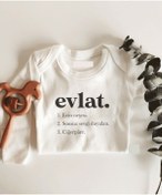 Resim Tuğbababy Evlat Anlamı Uzun Kol Çıtçıtlı Organik Bebek Body 