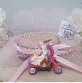 Resim Bisiklette Leylek Bebek Şekeri(30 Adet) 