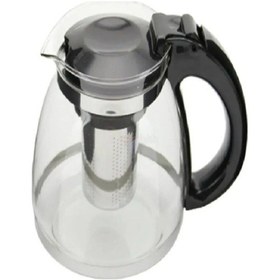 Resim Çelik Süzgeçli Cam Çaycı Servis Demlik 1500 Ml. Royaleks-7488 Çok Renkli 
