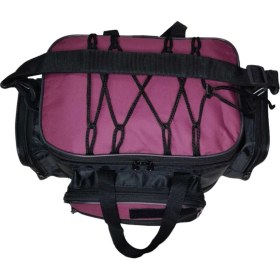 Resim LIGHTINGHM Siyah Bordo 5 Gözlü Balık Piknik Olta Balıkçı Çantası Unisex Kullanıma Uygun 